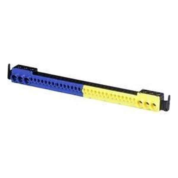 F-Tronic 9910010 Steekklem Blauw, Geel Geleidertype: N, PE F-Tronic 9910010 Steekklem Blauw, Geel Geleidertype: N, PE