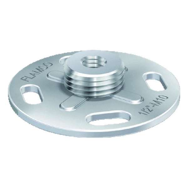 FLAM grondplaat v/beugelbev GP, staal, diam 66mm, (bxlxh) 66x60x18mm FLAM grondplaat v/beugelbev GP, staal, diam 66mm, (bxlxh) 66x60x18mm