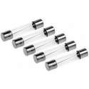 Glaszekering 6,3x32 F(snel) 6,3A per 5 stuks