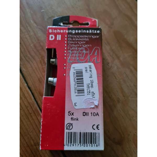 5 zekeringen 10amp Dll 5 zekeringen 10amp Dll