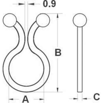 TRU COMPONENTS TC-TT05-20203 Kabelbundelaar 1593078 Bundel-Ø (bereik) 4.40 mm (max) Natuur 20 stuk(s)