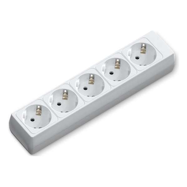 Verlengsnoer - Aigi Bovun - 3680W - 5 Stopcontacten - Wit - Zonder Snoer/Kabel | Nederland - BES LED Verlengsnoer - Aigi Bovun - 3680W - 5 Stopcontacten - Wit - Zonder Snoer/Kabel | Nederland - BES LED
