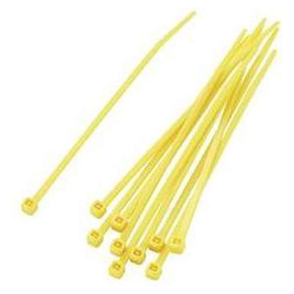 TRU COMPONENTS 1592832 TC-PBR-100-4YW203 Assortiment kabelbinders 100 mm 2.20 mm Geel 100 stuk(s)