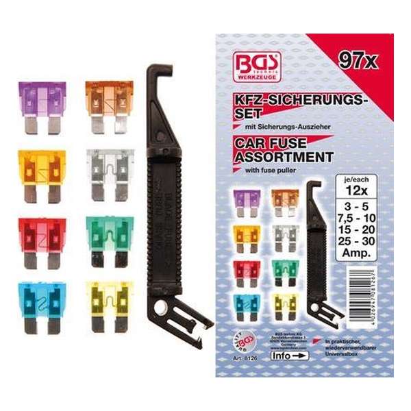 BGS Assortiment autozekeringen | 97-dlg 8126 BGS Assortiment autozekeringen | 97-dlg 8126