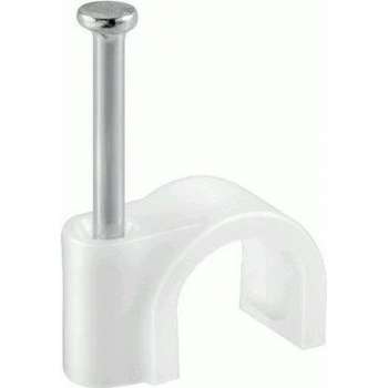 Spijkerclip wit 12mm