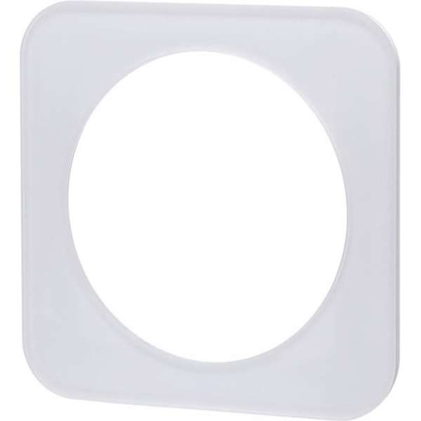 Afdekraam - Igia Jura - 1-voudig - Rond - Glas - Wit Afdekraam - Igia Jura - 1-voudig - Rond - Glas - Wit