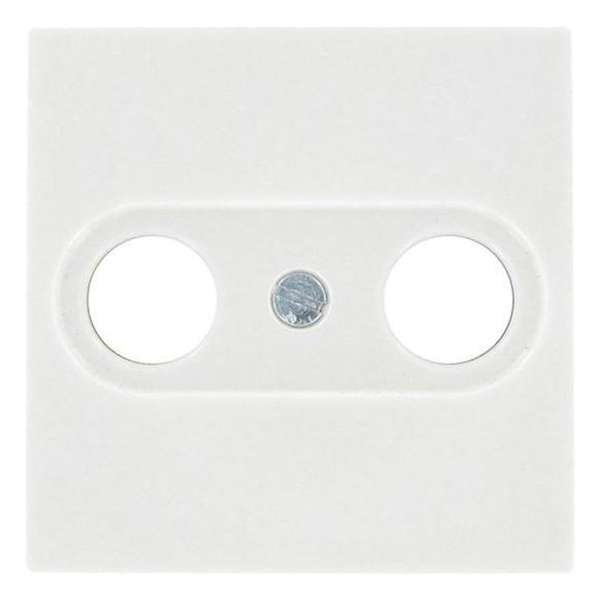 Jung A S500 – Afdekplaat voor coax (Wit) Jung A S500 – Afdekplaat voor coax (Wit)