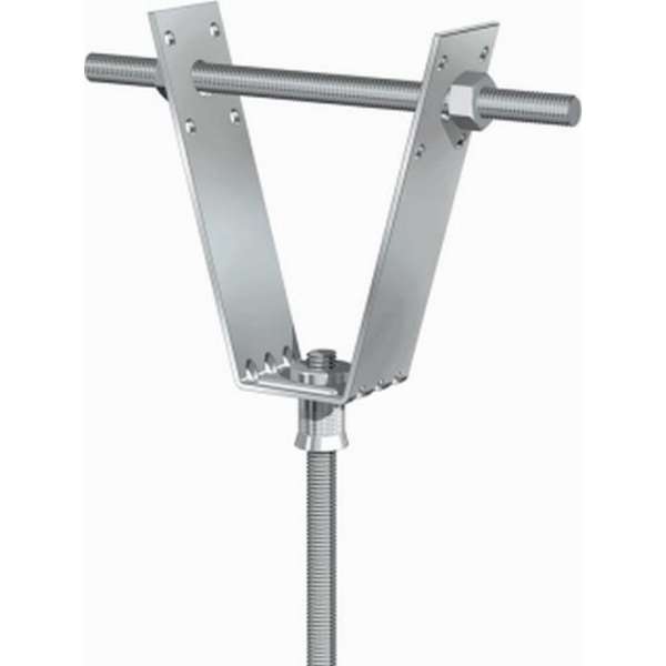 FLAM grondplaat v/beugelbev LT, staal, diam 12mm, le 90mm, el verz, FLAM grondplaat v/beugelbev LT, staal, diam 12mm, le 90mm, el verz,