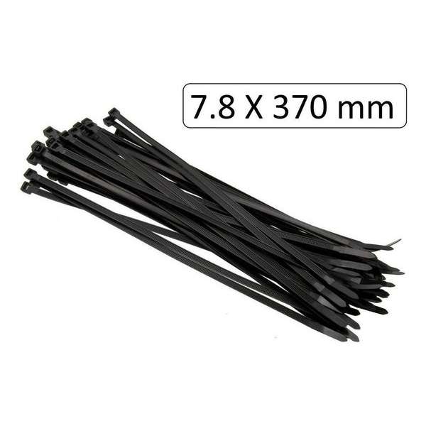 Tie Ribs 7.8 X 370 mm Zwart (50 stuks) Tie Ribs 7.8 X 370 mm Zwart (50 stuks)
