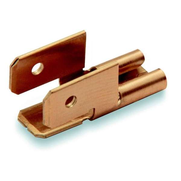 Ongeïsoleerde vlakstekerhuls 3-voudige splitter 6,3x0,8mm 5st - Kabelschoen - AMP connector Ongeïsoleerde vlakstekerhuls 3-voudige splitter 6,3x0,8mm 5st - Kabelschoen - AMP connector