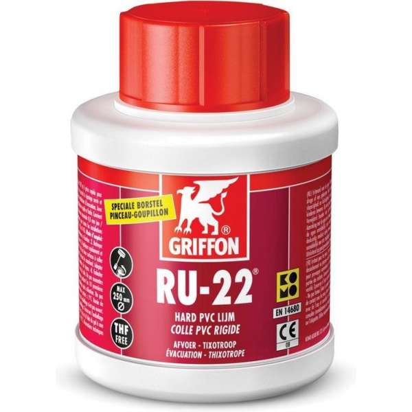 Griffon PVC lijm RU22 pot à 250ml komo keur Griffon PVC lijm RU22 pot à 250ml komo keur