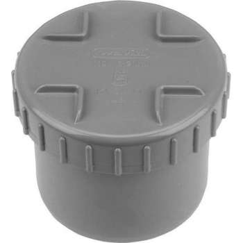 Wavin PVC lijm einddop met schroefdeksel in hulpstuk 32mm
