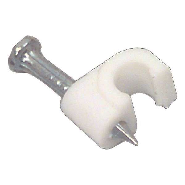 Kabelclip 5mm - 100st wit Kabelclip 5mm - 100st wit