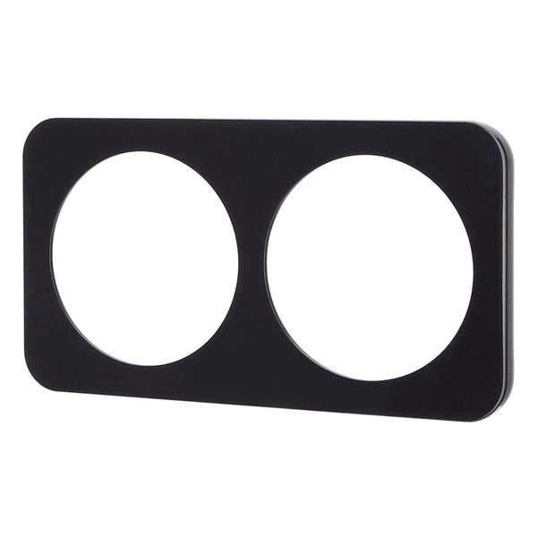 Afdekraam - Igna Jura - 2-voudig - Rond - Kunststof - Zwart Afdekraam - Igna Jura - 2-voudig - Rond - Kunststof - Zwart