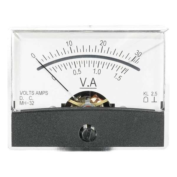 Analoog inbouwmeetapparaat VOLTCRAFT AM-60X46/30V/1,5A/DC 30 V/1,5 A Analoog inbouwmeetapparaat VOLTCRAFT AM-60X46/30V/1,5A/DC 30 V/1,5 A