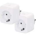 WiFi slimme stekker | Smart plug | Met energiemeter | 16A | Duo-pack