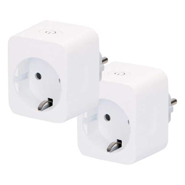 WiFi slimme stekker | Smart plug | Met energiemeter | 16A | Duo-pack WiFi slimme stekker | Smart plug | Met energiemeter | 16A | Duo-pack