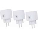 Woox Smart plug slimme stekker smal 16A 3 stuks