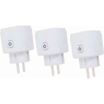 Woox Smart plug slimme stekker smal 16A 3 stuks