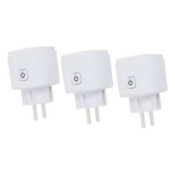 Woox Smart plug slimme stekker smal 16A 3 stuks