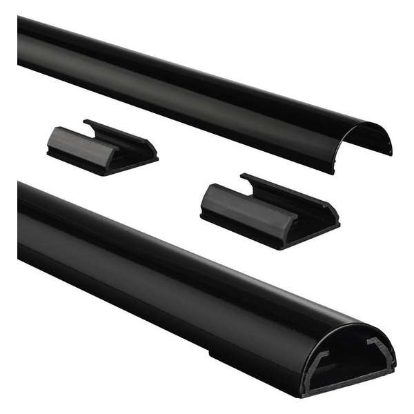 Hama Alu - Kabelgoot - 1.1 meter - Zwart Hama Alu - Kabelgoot - 1.1 meter - Zwart