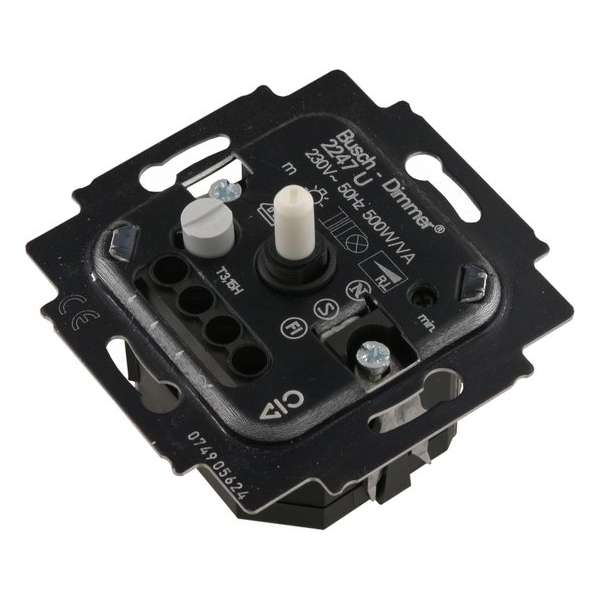 Busch-Jaeger Dimmer Inbouw 500W Halogeen Druk-Wissel Element Busch-Jaeger Dimmer Inbouw 500W Halogeen Druk-Wissel Element