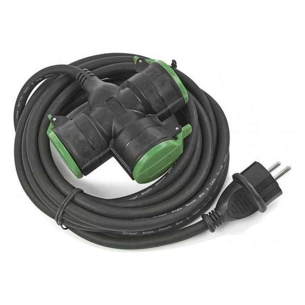 Waterdichte verlengsnoer - 3 voudig  - 5 meter