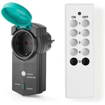 Stekker dimmer met afstandsbediening - outdoor IP44