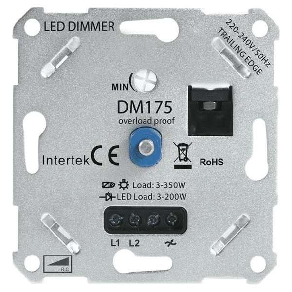 Led Dimmer 3-200W Universeel + Afdekraam Led Dimmer 3-200W Universeel + Afdekraam