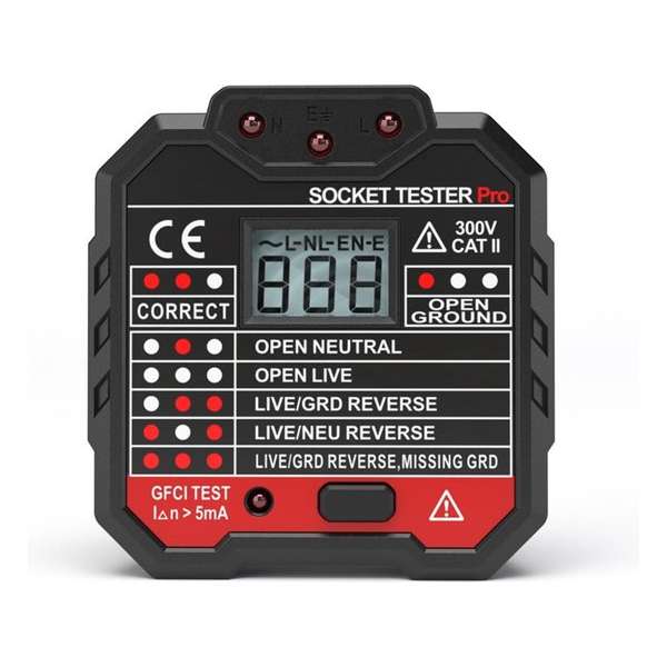 Stopcontact Tester | Tester voor Stopcontact | Aardlekschakelaar Tester