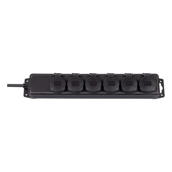 Brennenstuhl - Contactdoos - 6-Voudig - 2 Meter - Spatwaterdicht Brennenstuhl - Contactdoos - 6-Voudig - 2 Meter - Spatwaterdicht