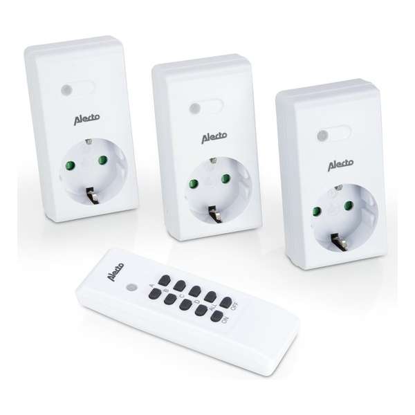 Alecto AR-03 Afstandbediening met 3 stopcontacten Alecto AR-03 Afstandbediening met 3 stopcontacten