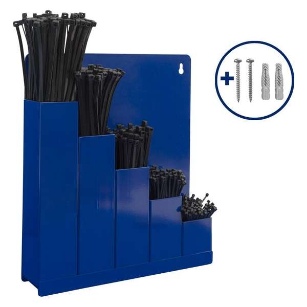 Kabelbinders/tyraps Set: opbergrek + 5x100 zwarte kabelbinders in div. maten + Kortpack pen (099.0217) Kabelbinders/tyraps Set: opbergrek + 5x100 zwarte kabelbinders in div. maten + Kortpack pen (099.0217)