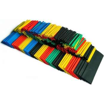 Krimpkousen Set - Krimpkous - Krimpkousenset 328 Stuks - Multi / Zwart 8 Maten