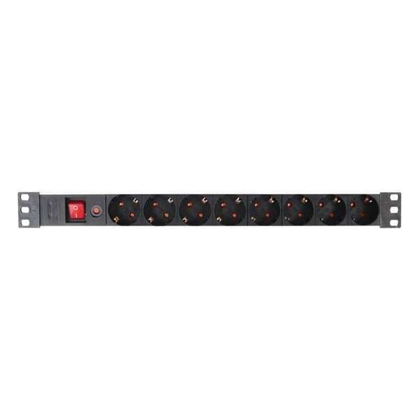 Perel Stekkerdoos 8-voudig 2300 W 48,3 Cm / 2,15 Meter Zwart Perel Stekkerdoos 8-voudig 2300 W 48,3 Cm / 2,15 Meter Zwart