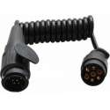Adapter spiraalkabel 7 aderig met 13-polige stekker & 7-polige stekker - 60 tot 150 cm
