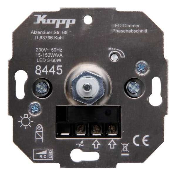 Kopp dimmer 230V Led lampen 3 - 50W Kopp dimmer 230V Led lampen 3 - 50W