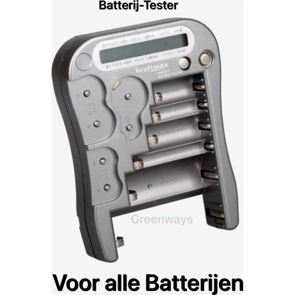 Batterij Tester Voor Alle Batterijen - Batterij Meter - Knoopcell Tester - Batterijtester Digitaal - Batterij Checker Batterij Tester Voor Alle Batterijen - Batterij Meter - Knoopcell Tester - Batterijtester Digitaal - Batterij Checker