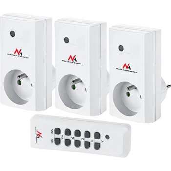 Set met stopcontacten - Op afstand bedienbaar - 3600W - 3 stuks