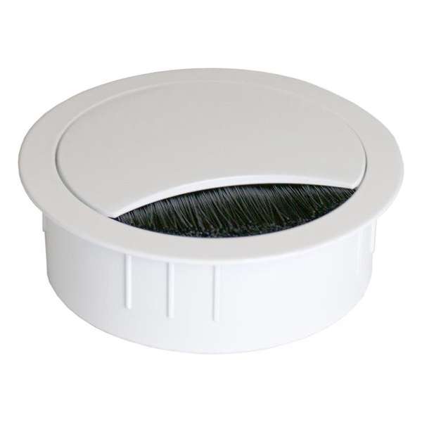 Kabeldoorvoer 60 mm aluminium kleur wit (set van 2) Kabeldoorvoer 60 mm aluminium kleur wit (set van 2)