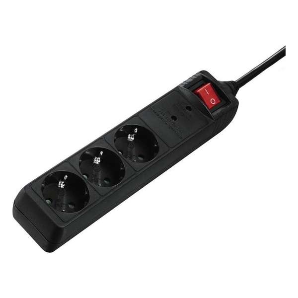Hama 00137261 3AC outlet(s) 230V 1.3m Zwart Overspanningsbeveiliging Hama 00137261 3AC outlet(s) 230V 1.3m Zwart Overspanningsbeveiliging