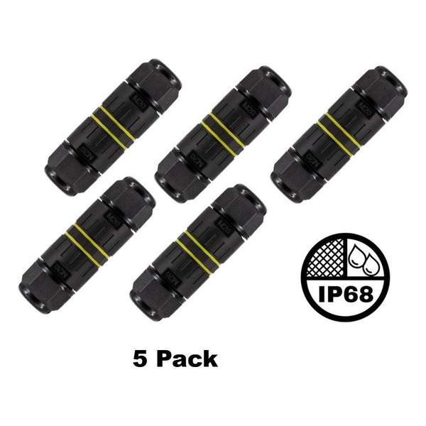 5 Pack - Waterdichte kabelverbinder, IP68, Kabeldikte: 0,5-2,5 mm² 5 Pack - Waterdichte kabelverbinder, IP68, Kabeldikte: 0,5-2,5 mm²
