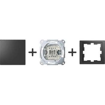 Wisselschakelaar Compleet - Antraciet - Merten D-Life - Schneider Electric - MTN3116-6534_TO