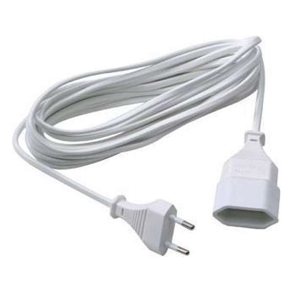 Profile Power Extension Cord, 5,00 M, White Profile Power Extension Cord, 5,00 M, White