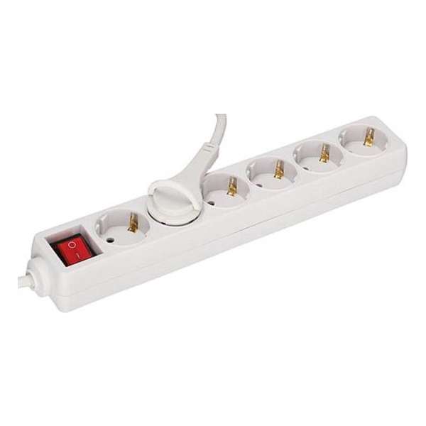 EGB stekkerdoos 6-voudig - met ultra platte stekker en 1,5 meter snoer EGB stekkerdoos 6-voudig - met ultra platte stekker en 1,5 meter snoer