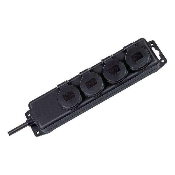 Stekkerdoos + Schakelaar IP44 - 4-Voudig 1.4m Kabel RA weerbestendig | Indoor / Outdoor Stekkerdoos + Schakelaar IP44 - 4-Voudig 1.4m Kabel RA weerbestendig | Indoor / Outdoor