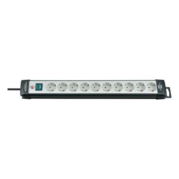 Brennenstuhl Premium-Line stekkerdoos met 10 contacten / grijs/zwart - 3 meter Brennenstuhl Premium-Line stekkerdoos met 10 contacten / grijs/zwart - 3 meter