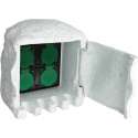 vidaXL - Stopcontact Buitenstopcontact 4 stekkers 40589