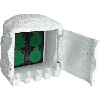 vidaXL - Stopcontact Buitenstopcontact 4 stekkers 40589