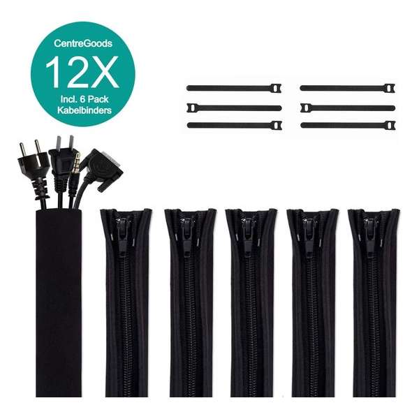 Kabel Organiser 6X - Kabelmanagement - Incl. 6 Stuks Kabelbinders - Kabelbrug - Kabelgoten Kabel Organiser 6X - Kabelmanagement - Incl. 6 Stuks Kabelbinders - Kabelbrug - Kabelgoten